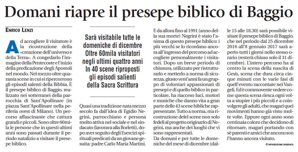 Avvenire - 6 dicembre 2016 Avvenire - 6 dicembre 2016